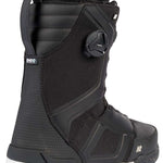 Black K2 Orton snowboard boot with red accents and a gray Vibram sole.