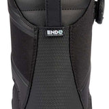 Black K2 Orton snowboard boot with white accents and a black heel counter.