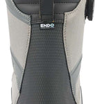K2 Orton 2023 snowboard boot, black and gray colorway with Boa lacing system.