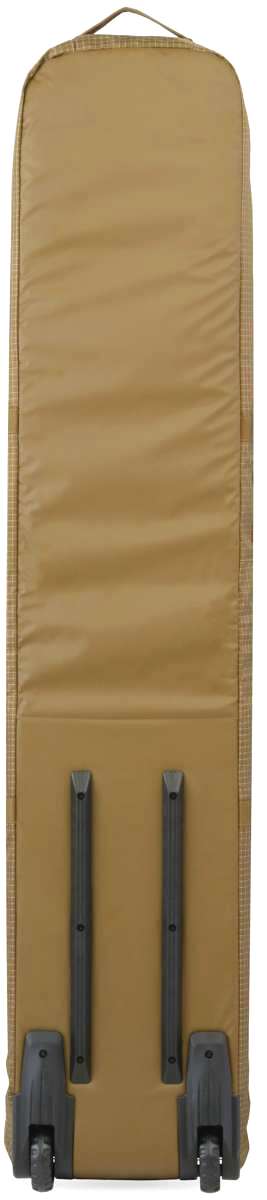 K2 Roller Board Bag 2024, a black and yellow travel bag with wheels.