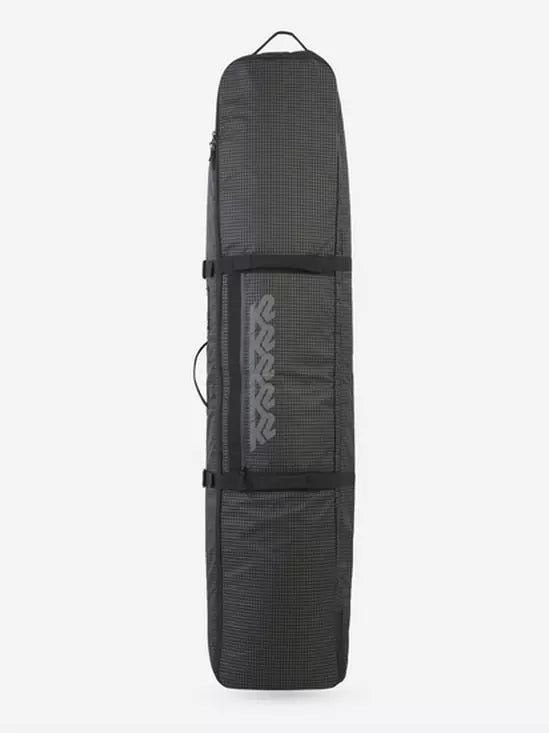 k2 allski roller lite wheeled ski bag Carry-On Black Internal compression straps hold skis and poles in place Padded divider between skis protects from banging together Super tough K2 Snowboard Roller Bag -