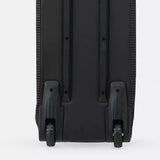 Black K2 Roller Board Bag 2024 with a textured pattern and wheels.
