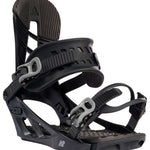 Black K2 Sonic snowboard binding features a sleek design with gray accents.