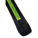 Arbor Danny Kass Park Pro Snowboard 2026 - A black snowboard with a green stripe down the middle and silver screws.