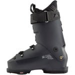 Lange Shadow 120 LV Ski Boots 2023 - Black ski boots with silver buckles and straps.