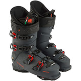 Lange Shadow 120 LV Ski Boots 2025 - Black ski boots with red buckles and straps.