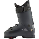 Lange Shadow 120 MV Ski Boots 2025 - Black ski boots with silver buckles and straps.