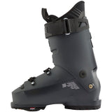Lange Shadow 120 MV Ski Boots 2025 - Black ski boots with silver buckles and straps.