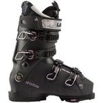 Lange Women's Shadow 85 LV Ski Boot 2025 - Black ski boot with white accents and a textured pattern on the tongue.