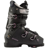 Lange Women's Shadow 85 LV Ski Boot 2025 - Black ski boot with white accents and a textured pattern on the tongue.