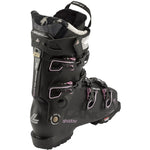 Lange Women's Shadow 85 LV Ski Boot 2025 - Black ski boot with white accents and a textured pattern on the tongue.
