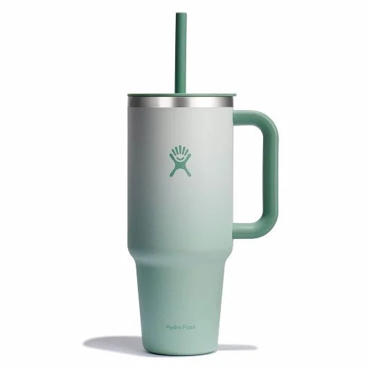 Hydro Flask 40oz All Around Travel Tumbler - A large, insulated tumbler with a wide mouth and a long straw.