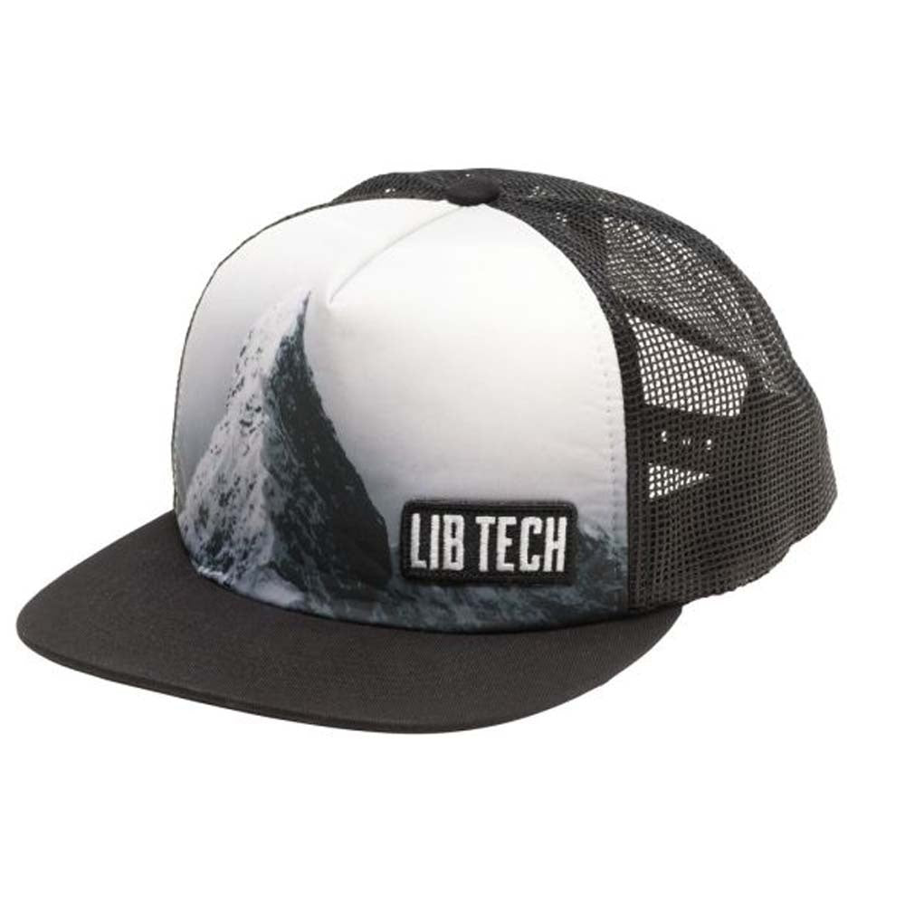 CANADIAN TRUCKER SNAP BK 2024 - A black trucker hat with a white snapback closure.