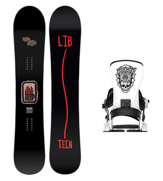 Lib Tech Lib Rig Snowboard with Bent Metal Transfer Snowboard Binding 2025