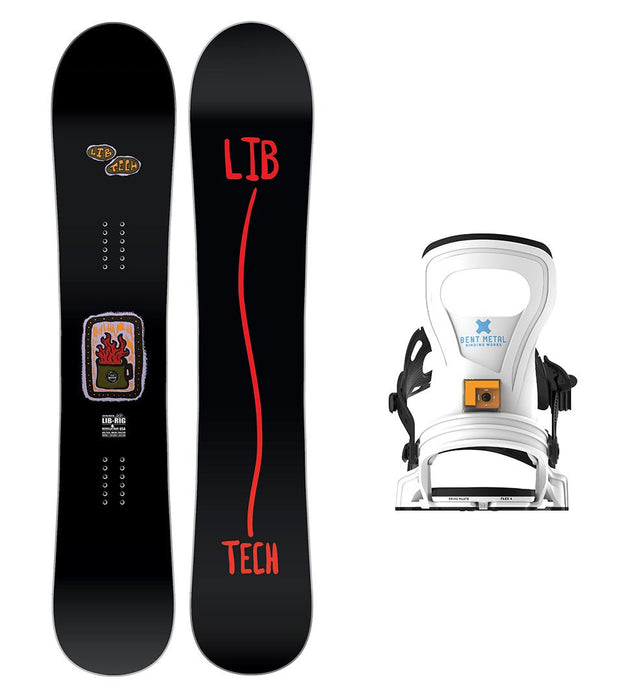 Lib Tech Lib Rig Snowboard with Bent Metal Women's Beam Snowboard Binding 2025