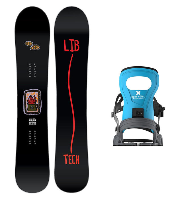 Lib Tech Lib Rig Snowboard with Men's Bent Metal Bolt Snowboard Binding 2025