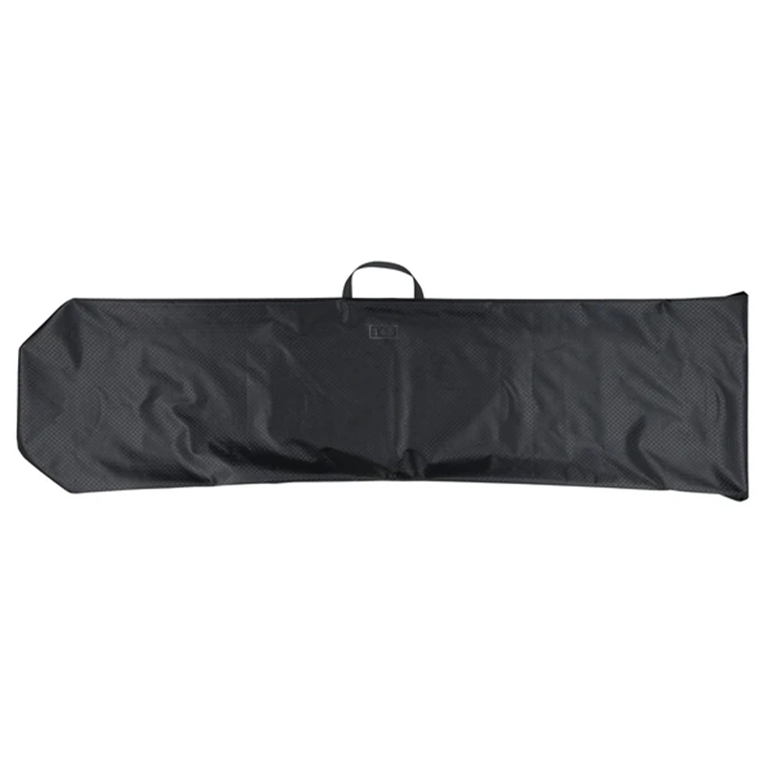 Nitro Light Sack Snowboard Bag - Black snowboard bag with a handle on top and a zippered opening at one end.