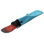 Nitro Light Sack Snowboard Bag - A light blue bag with a white logo and straps on both sides.