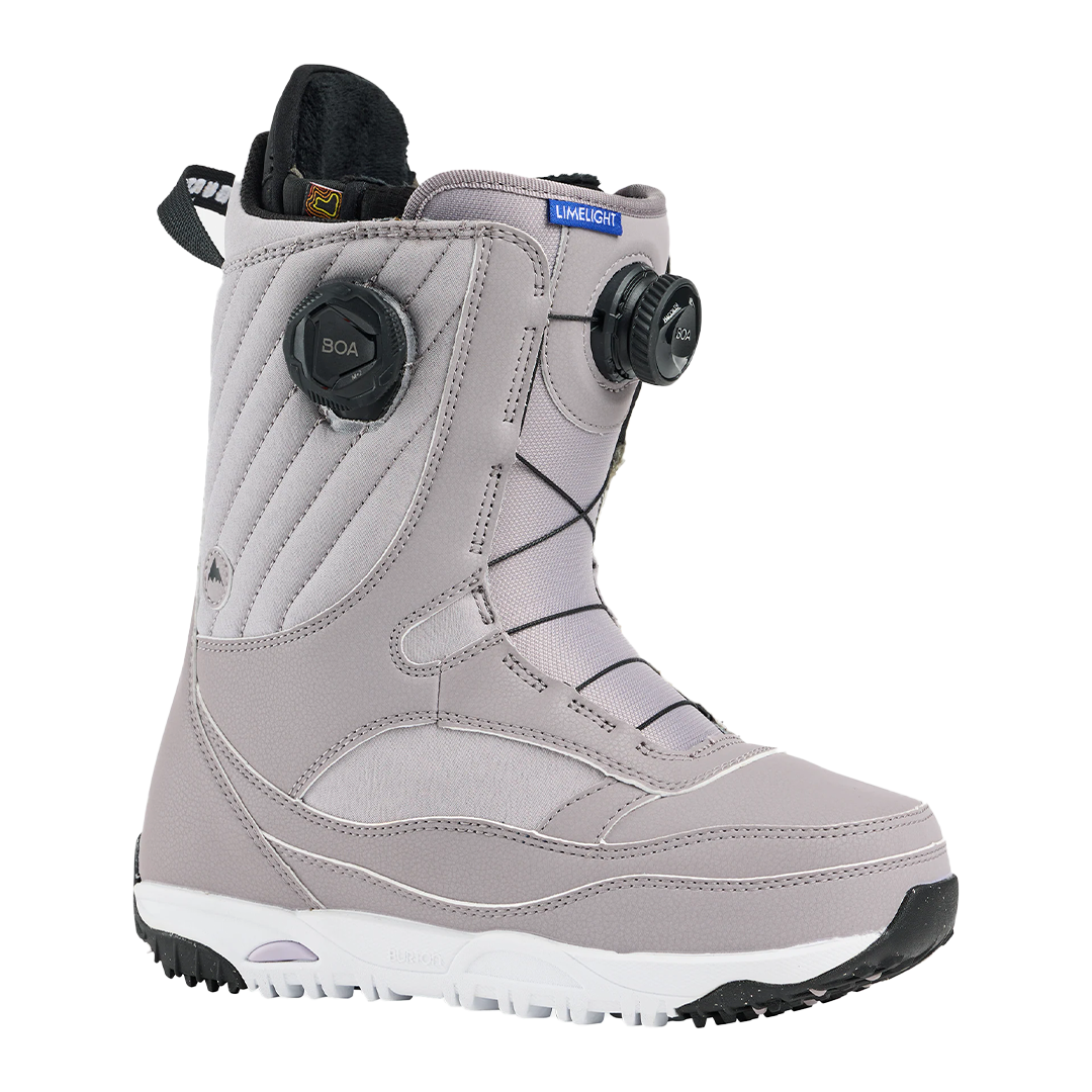Women's Burton Limelight BOA Snowboard Boots, Washed Lavender / Regular / 9.5
