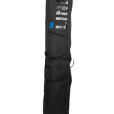 LINE ROLLER SKI BAG 2022 - Black ski bag with a rectangular shape and a handle on top.