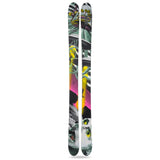 Line Bacon 108 Ski 2025 - A black ski with a white graphic of a man's face and the word "Bacon" written in red letters.
