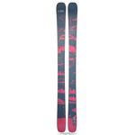 Line Blend 100 Ski 2025 - A pair of skis with a dark gray base and pink accents, featuring a pattern of abstract shapes.