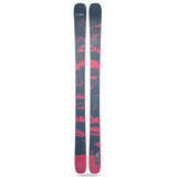 Line Blend 100 Ski 2025 - A pair of skis with a dark gray base and pink accents, featuring a pattern of abstract shapes.