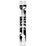 Line Blend 100 Ski 2025 - A black-and-white ski with a white top and bottom, featuring a black graphic design on its middle section.