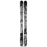 Line Chronic 101 Ski 2025 - A black-and-white ski with a collage of various images and words, including "LINE" and "CHRONIC".
