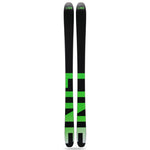 Line Women's Pandora 92 Skis 2025 - Black skis with green accents and a geometric pattern on the top sheet.