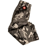 The 686 Defender Cargo Pants 2023 are showcased in this image, displaying a black and gray camouflage pattern.