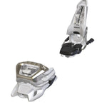 Marker Griffon 13 ID Ski Bindings 2025 - A white ski binding with a black toe piece and silver hardware.