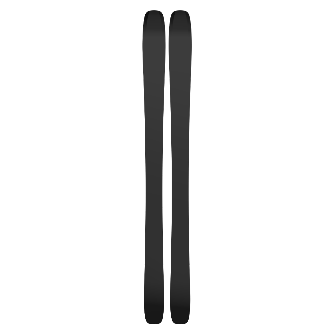 Atomic Women's Maven 86 C Skis 2026 - A pair of skis with a sleek, modern design and a subtle sheen to the matte black finish.