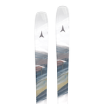 Atomic Women's Maven 86 C Skis 2026 - White skis with a gray logo on top and a brown stripe near the tip.