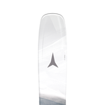 Atomic Women's Maven 86 C Skis 2026 - White skis with a black stripe down the middle and a small Atomic logo on the top.