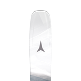 Atomic Women's Maven 86 C Skis 2026 - White skis with a black stripe down the middle and a small Atomic logo on the top.
