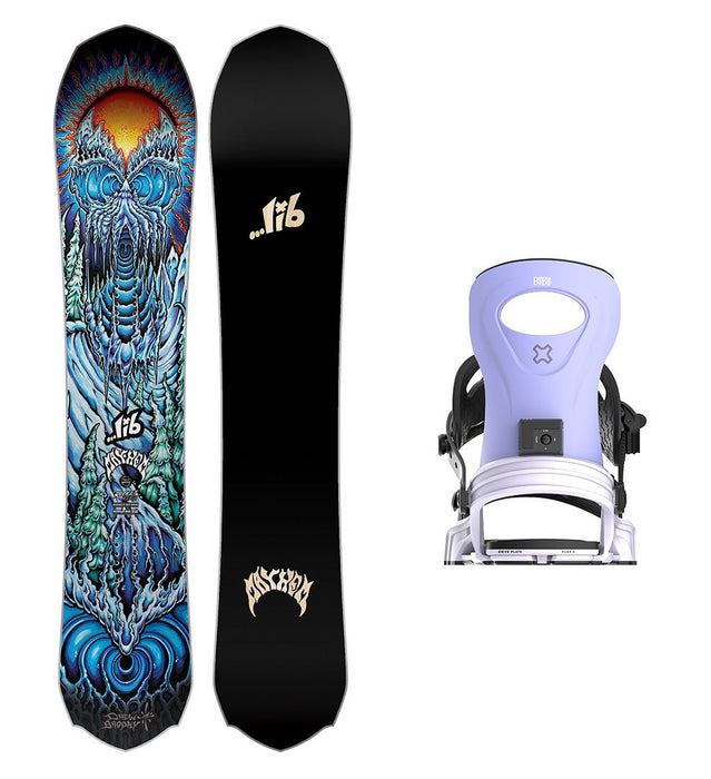 Lib Tech Mayhem Rocket Snowboard with Bent Metal Women's Metta Snowboard Binding 2025