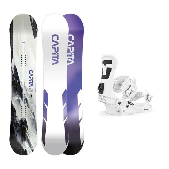 CAPiTA Mercury Snowboard with Union Force Classic - Team High Back - Snowboard Binding 2025