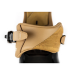 Nitro Team Pro MK Snowboard Binding - A tan snowboard binding with a black strap and buckle on the side.