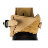 Nitro Team Pro MK Snowboard Binding - A tan snowboard binding with a black strap and buckle on the side.