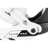 Nitro Team Pro MK Snowboard Binding - A white snowboard binding with a black strap and silver screws.
