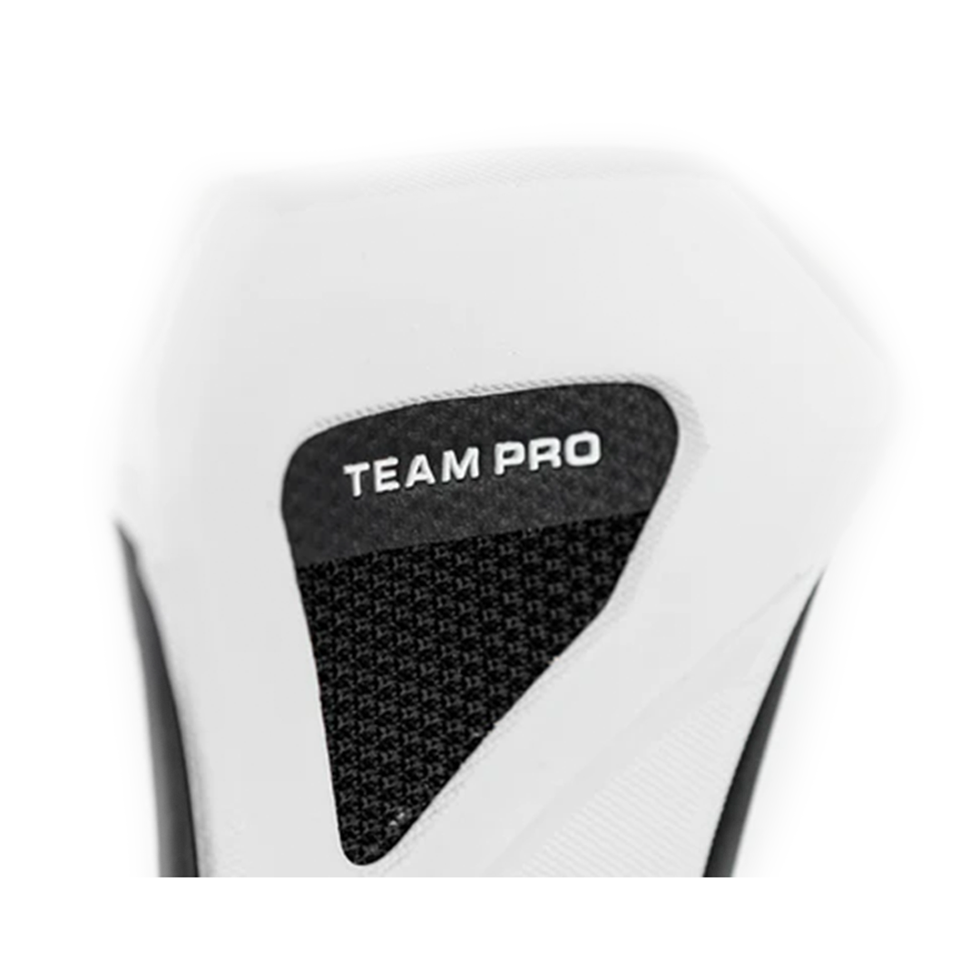 Nitro Team Pro MK Snowboard Binding 2026 - A black snowboard binding with a white logo on top and a silver buckle.
