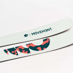 Movement Women's Fly 95 Skis 2024 - White skis with a black logo on top.
