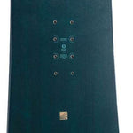 Nidecker Women's Elle Snowboard 2023 - A dark green snowboard with a white logo and text on top of it.