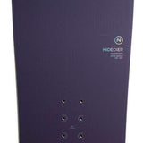 Nidecker Women's Ora Snowboard 2023 - A dark purple snowboard with a white logo featuring an "N" in a circle at the bottom center.