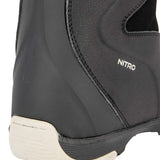 Nitro Women's Cypress BOA Snowboard Boot 2024 - Black snowboard boot with a textured pattern on the toe and heel areas.