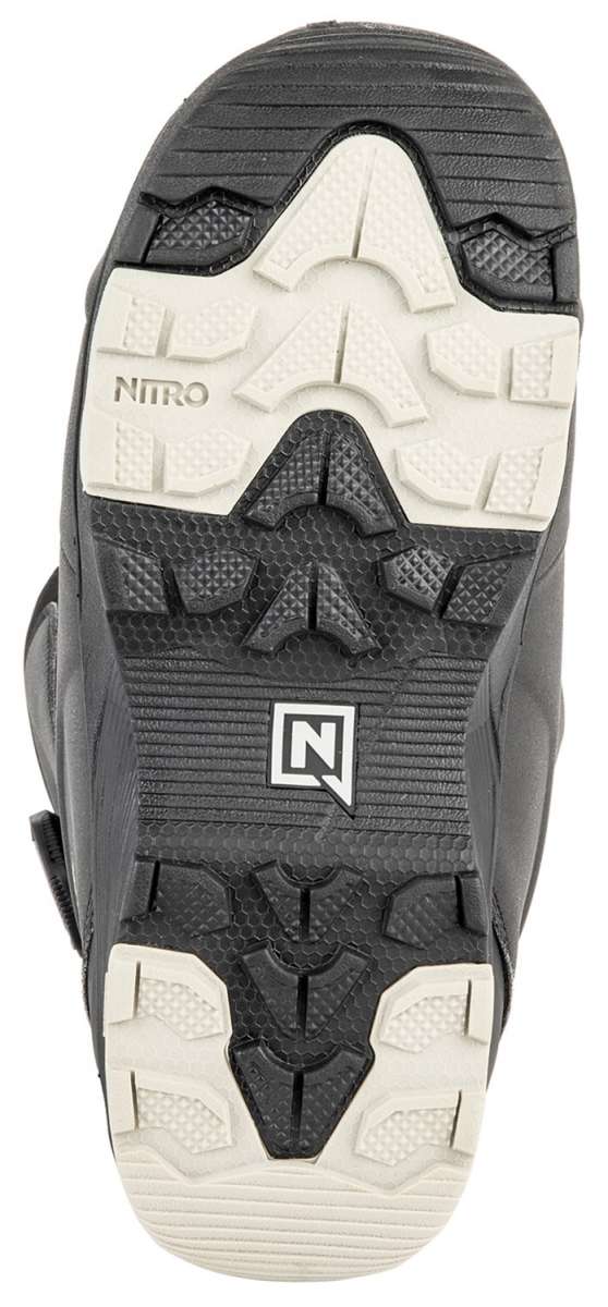 Nitro Women's Cypress BOA Snowboard Boot 2024 - Black snowboard boot with a textured pattern on the toe and heel areas.