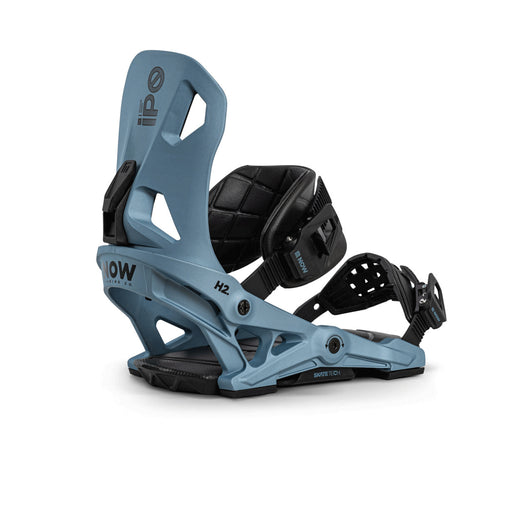 Now Mens IPO Snowboard binding - Blue with black lettering and black straps