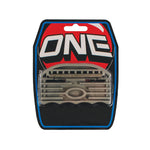 Oneball Large Edge Tool 2025 - A silver metal tool with a wavy edge and an oval logo that says "ONE" in the center.