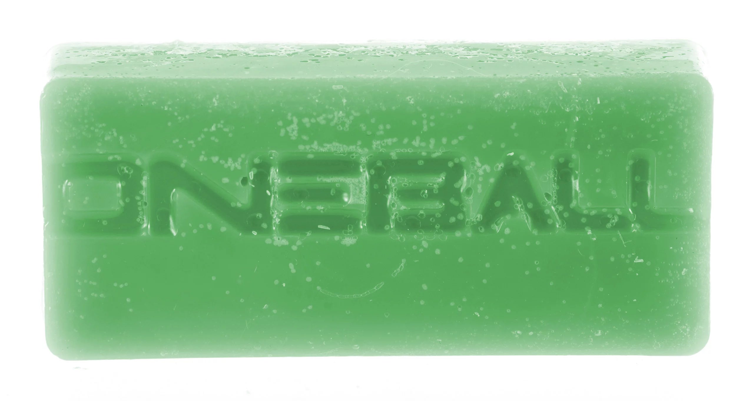 Oneball Lady Fingers All Temp Wax 2025 - A green bar of wax with a subtle speckled pattern on its surface.